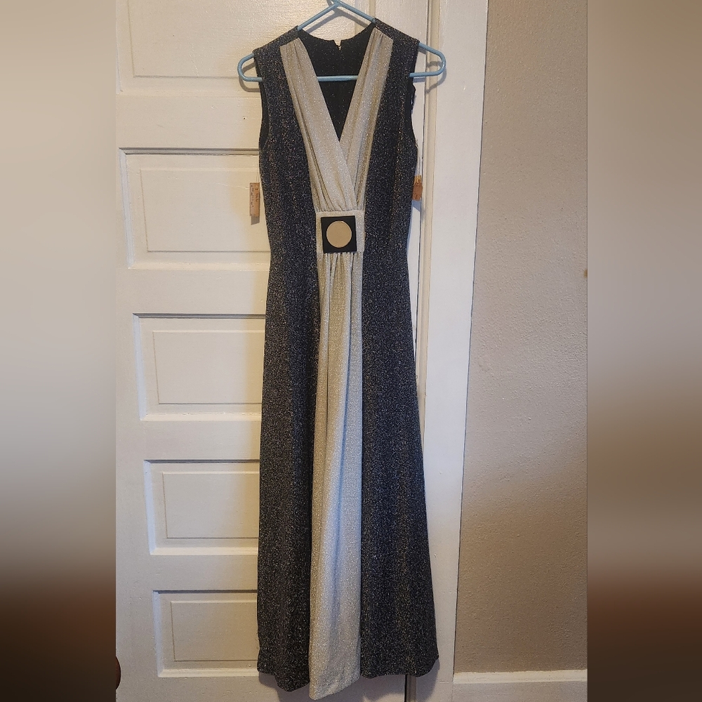 Deadstock 1970s Sparkle Maxi Dress